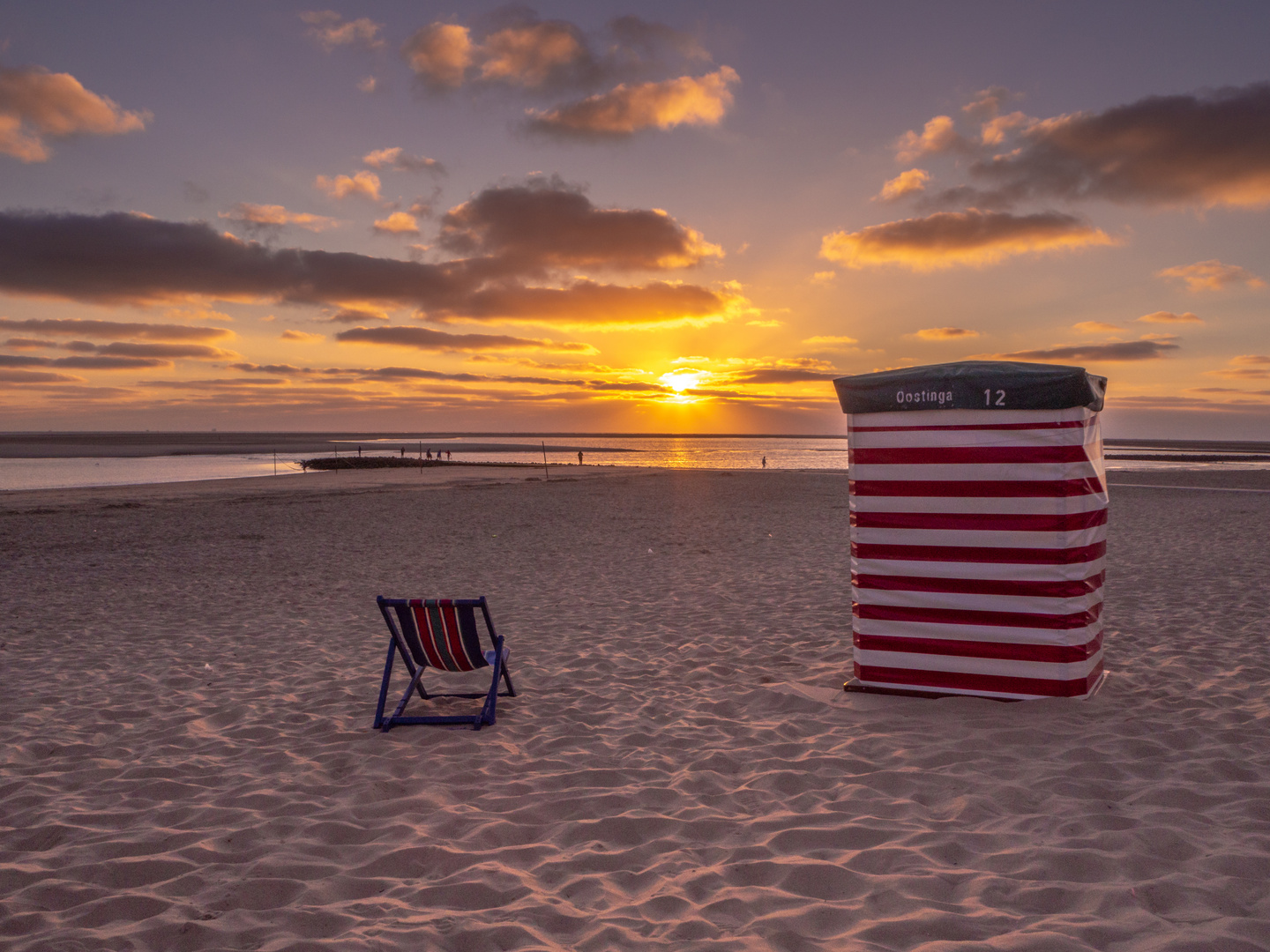 Sonnenuntergang auf Borkum 