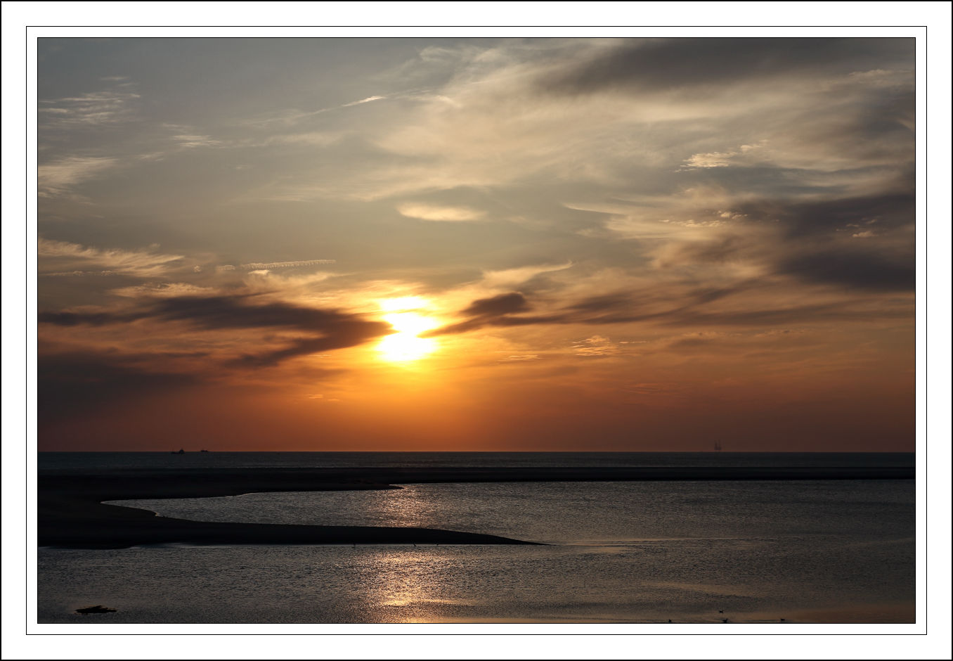 Sonnenuntergang auf Borkum