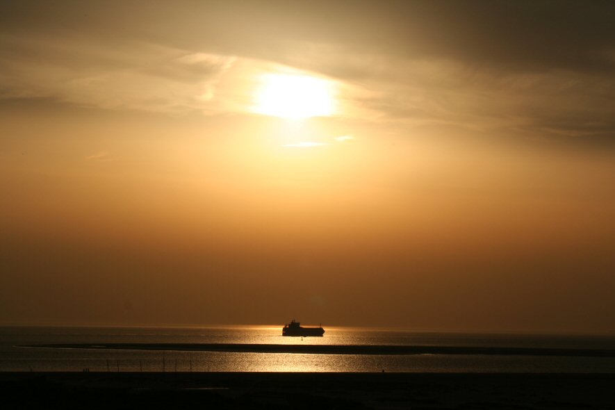 Sonnenuntergang auf Borkum