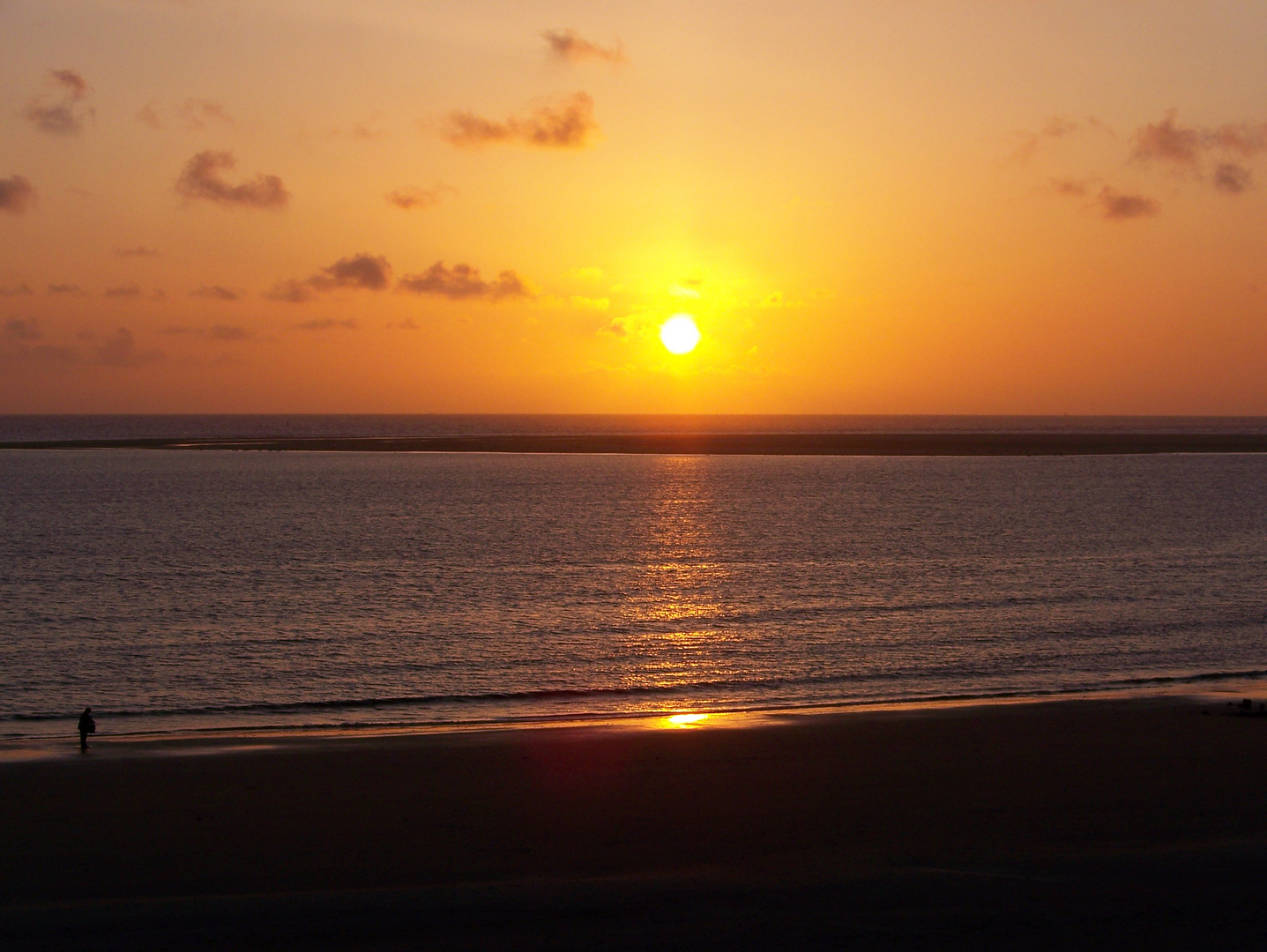 Sonnenuntergang auf Borkum