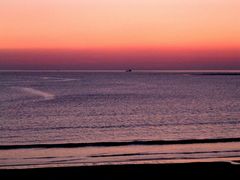 Sonnenuntergang auf Borkum im März 2007