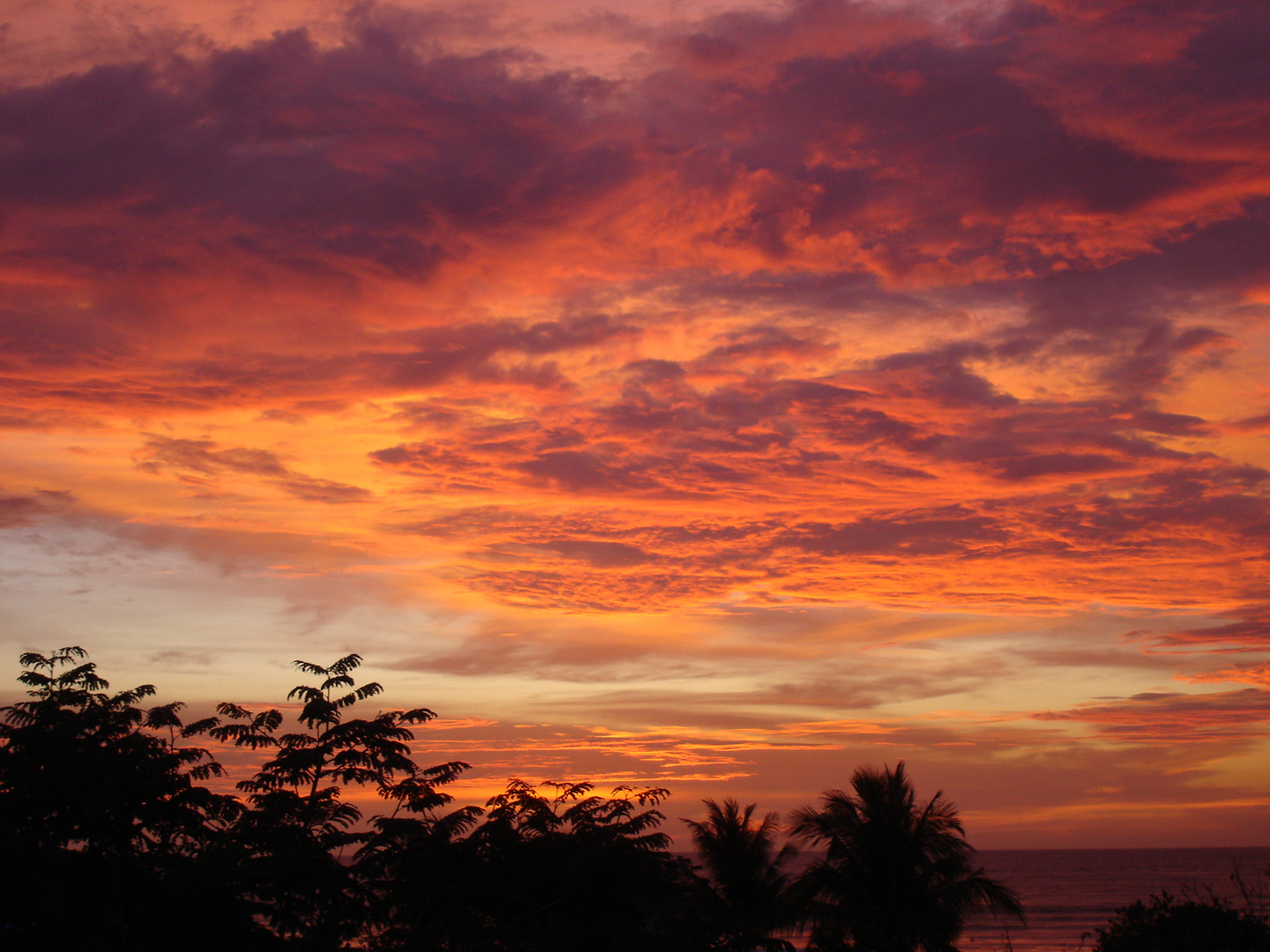 Sonnenuntergang auf Borneo