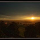 Sonnenuntergang auf Burg Colmberg