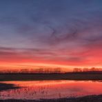 Sonnenuntergang auf dem Acker