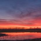 Sonnenuntergang auf dem Acker