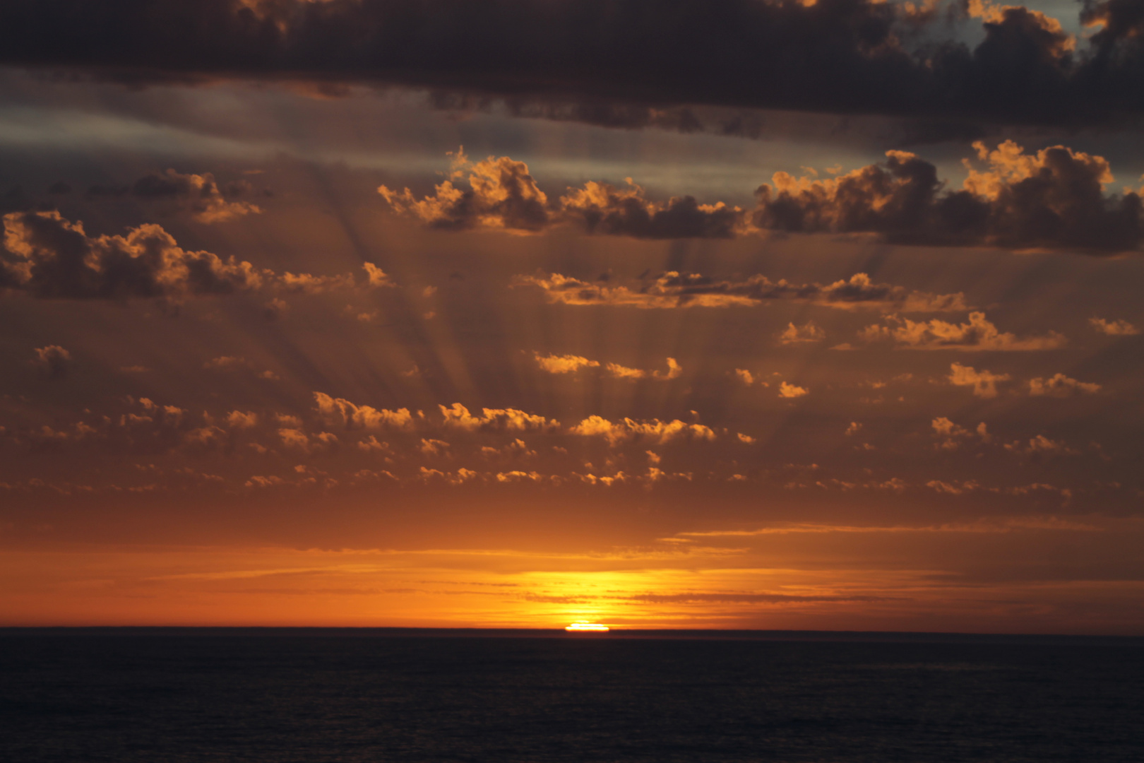 Sonnenuntergang auf dem Atlantik