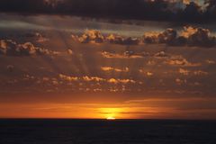 Sonnenuntergang auf dem Atlantik