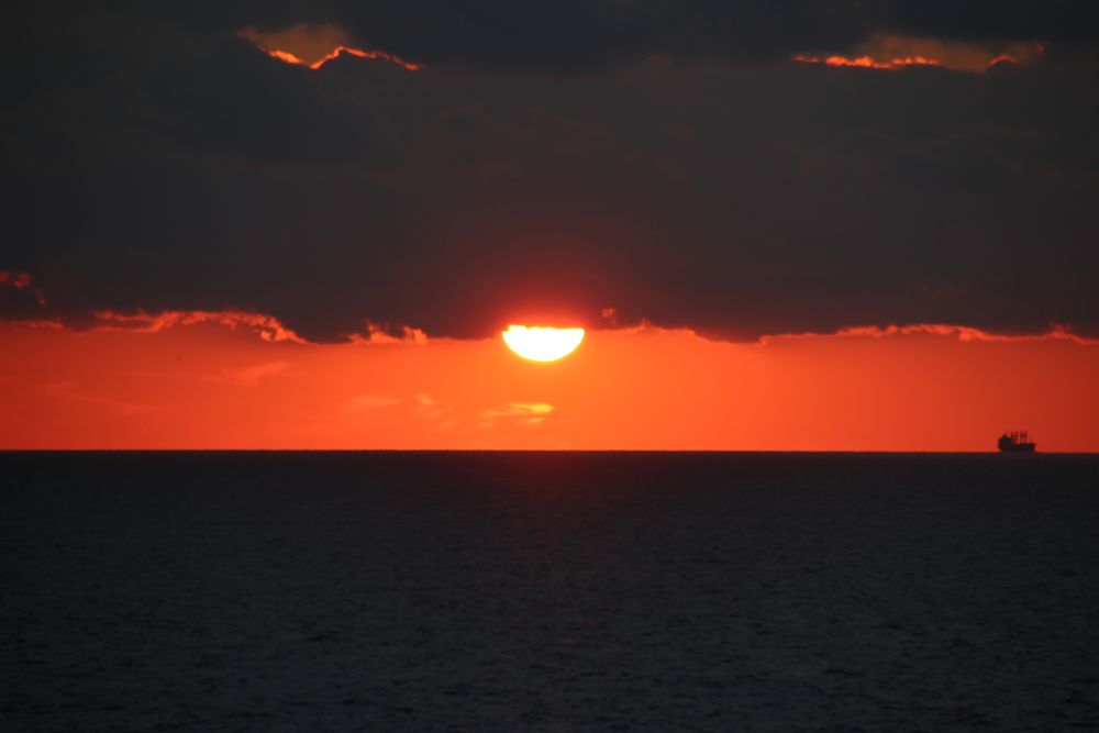 Sonnenuntergang auf dem Atlantik