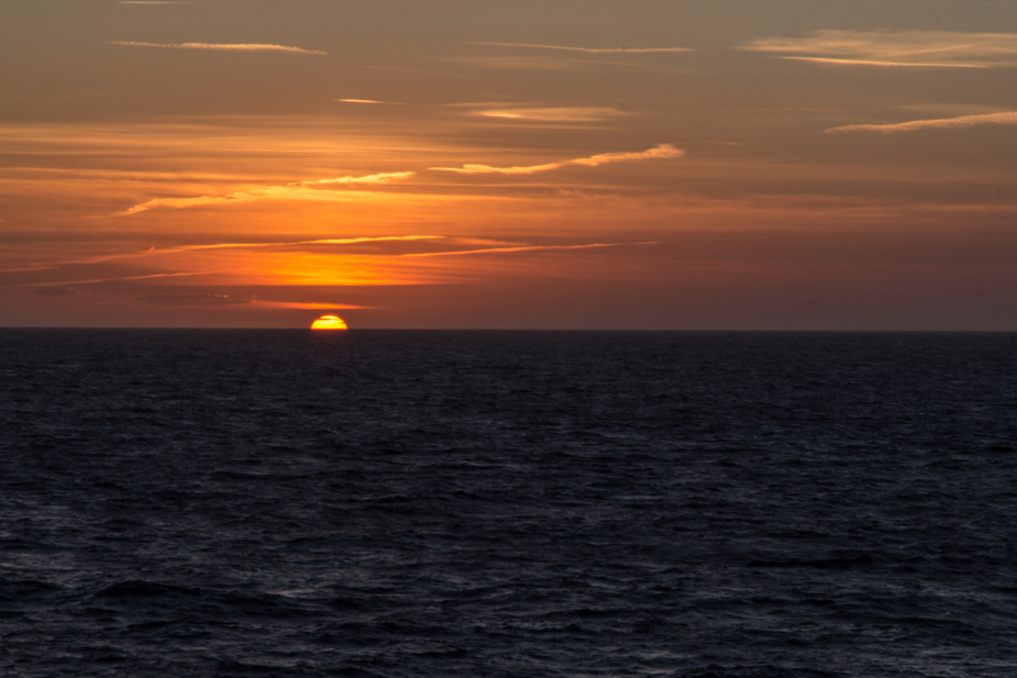 Sonnenuntergang auf dem Atlantik