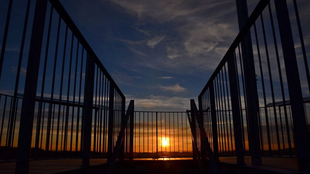 Sonnenuntergang auf dem Aussichtsturm