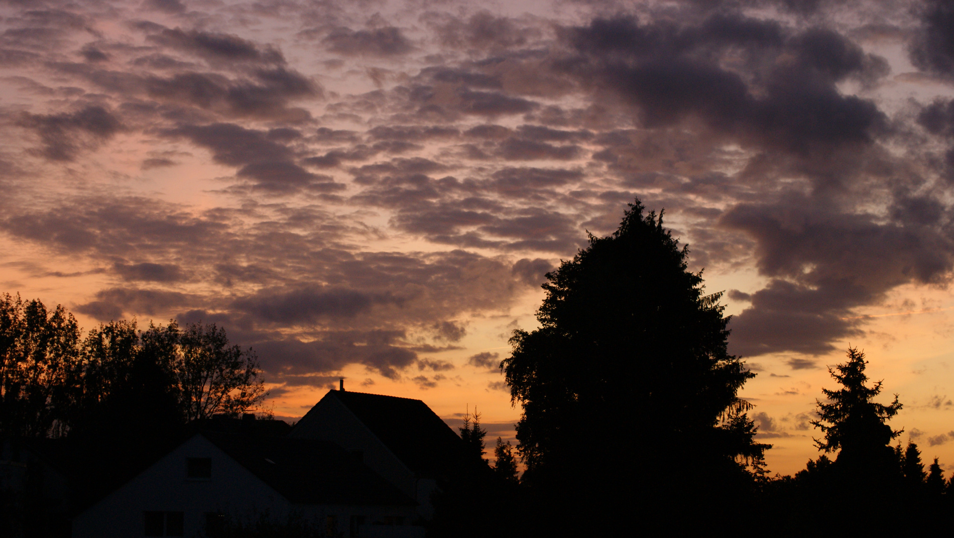 Sonnenuntergang auf dem Balkon