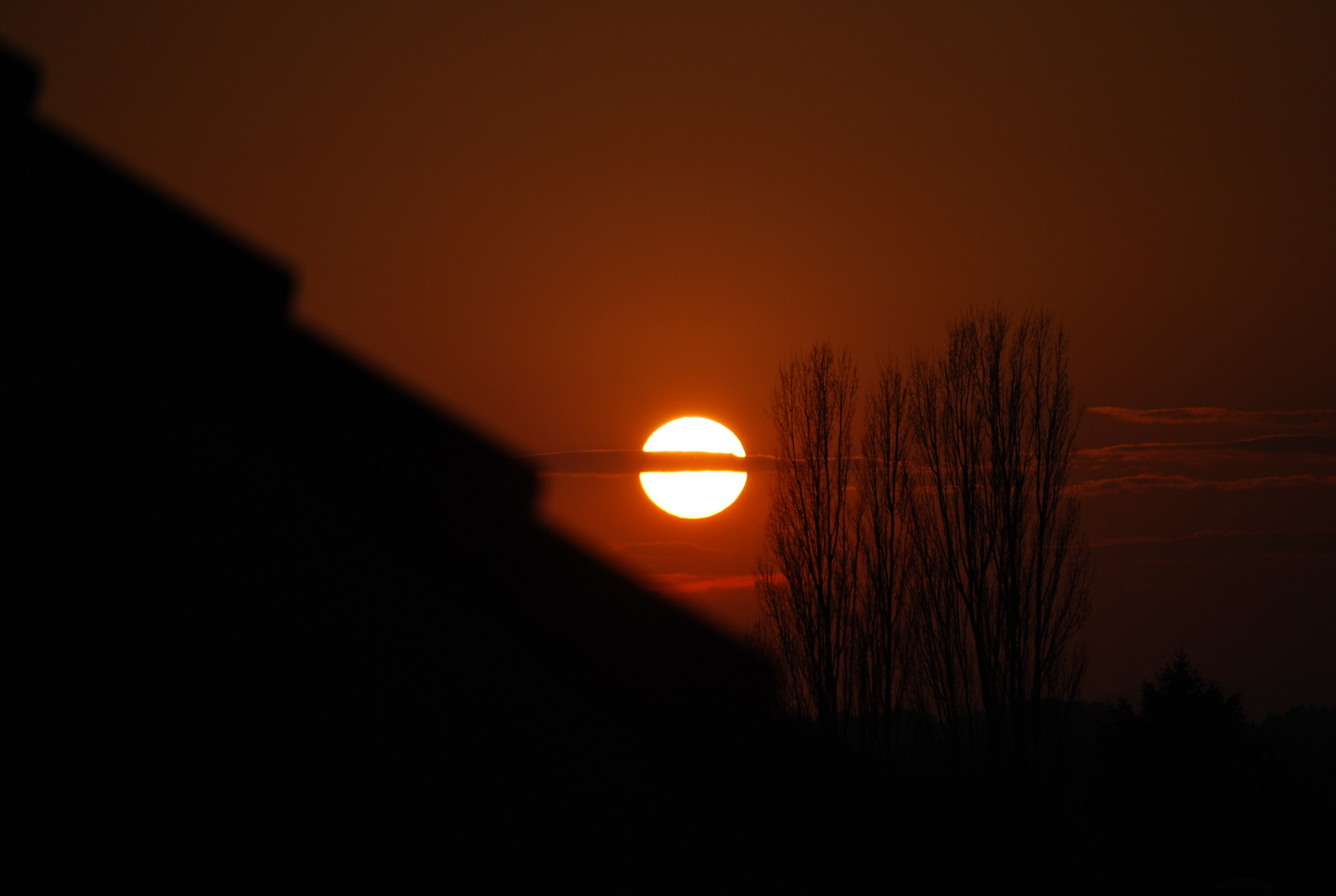 Sonnenuntergang auf dem Balkon