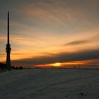 Sonnenuntergang auf dem Berg