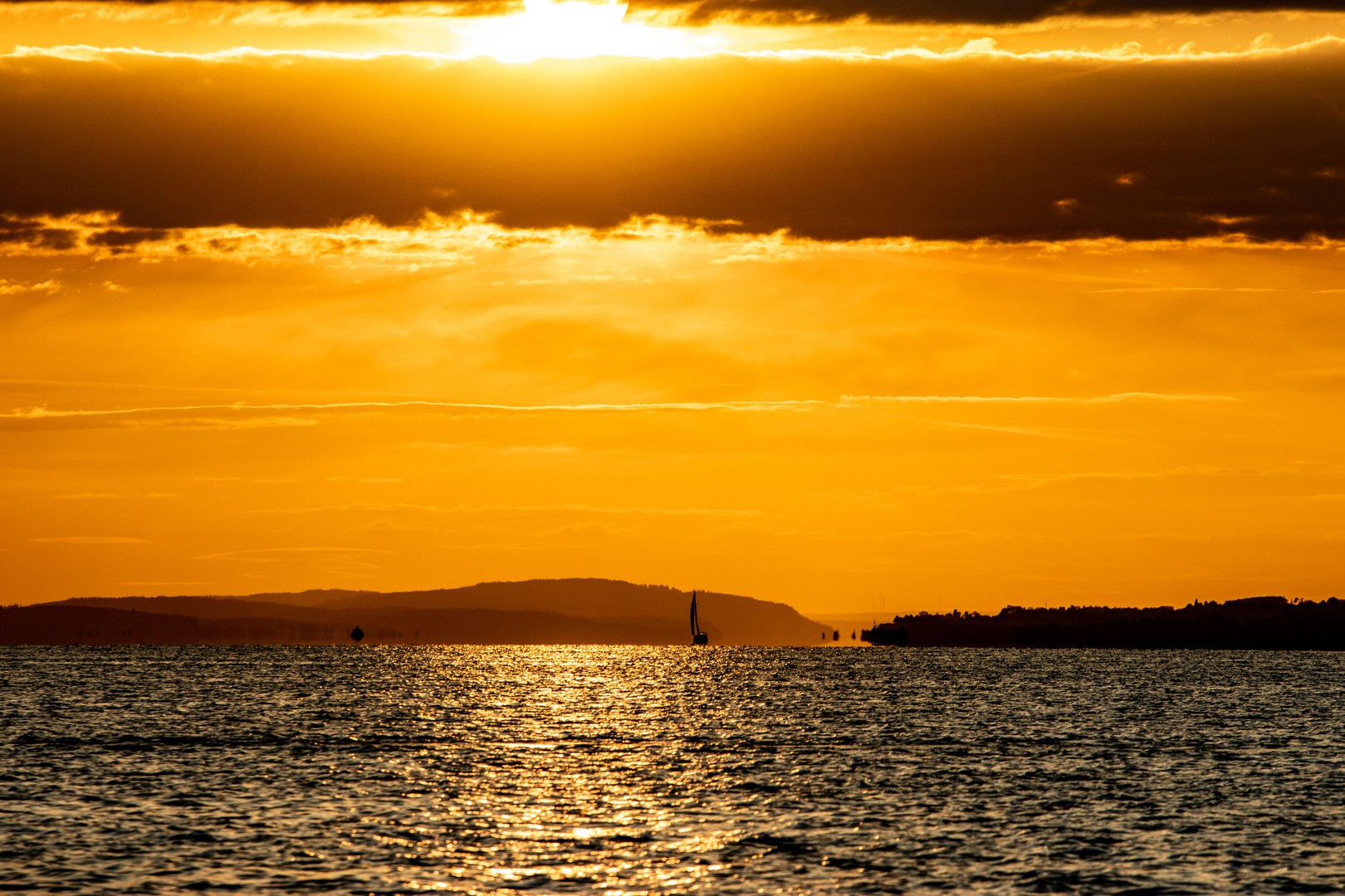 Sonnenuntergang auf dem Bodensee