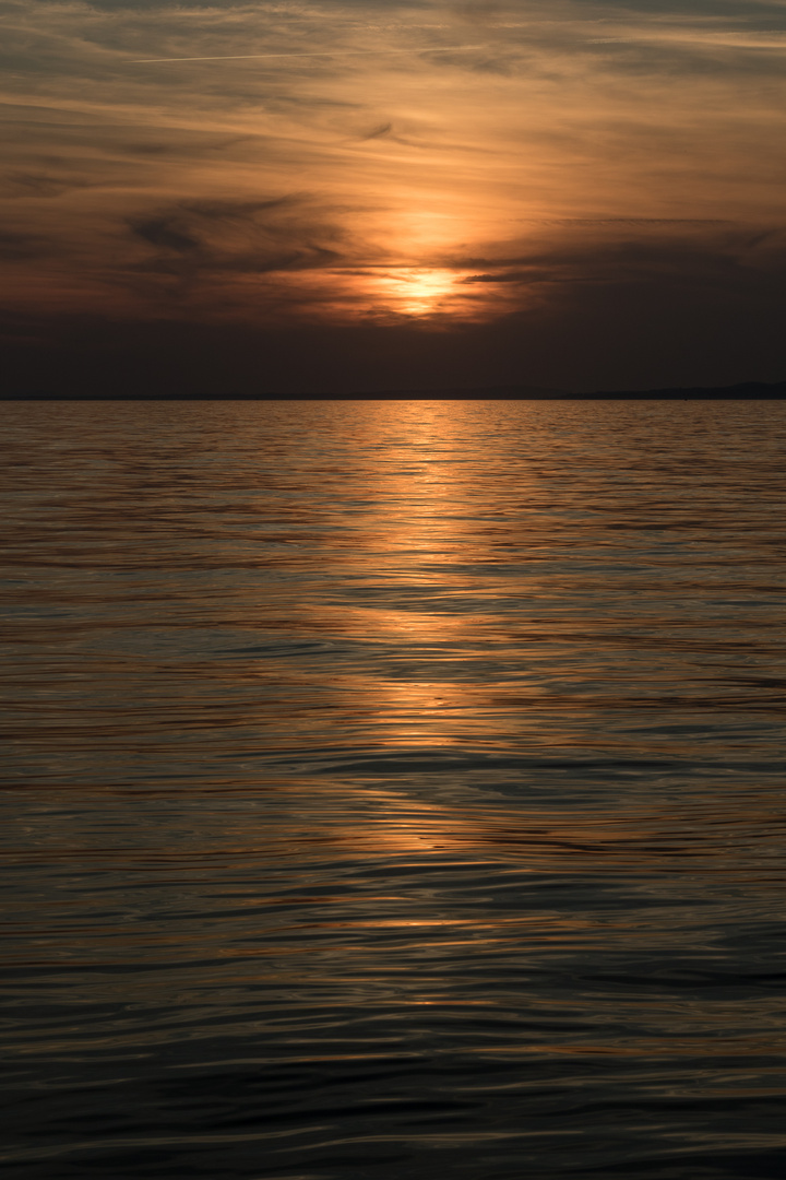 Sonnenuntergang auf dem Bodensee