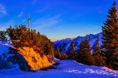 Sonnenuntergang auf dem Breitenberg