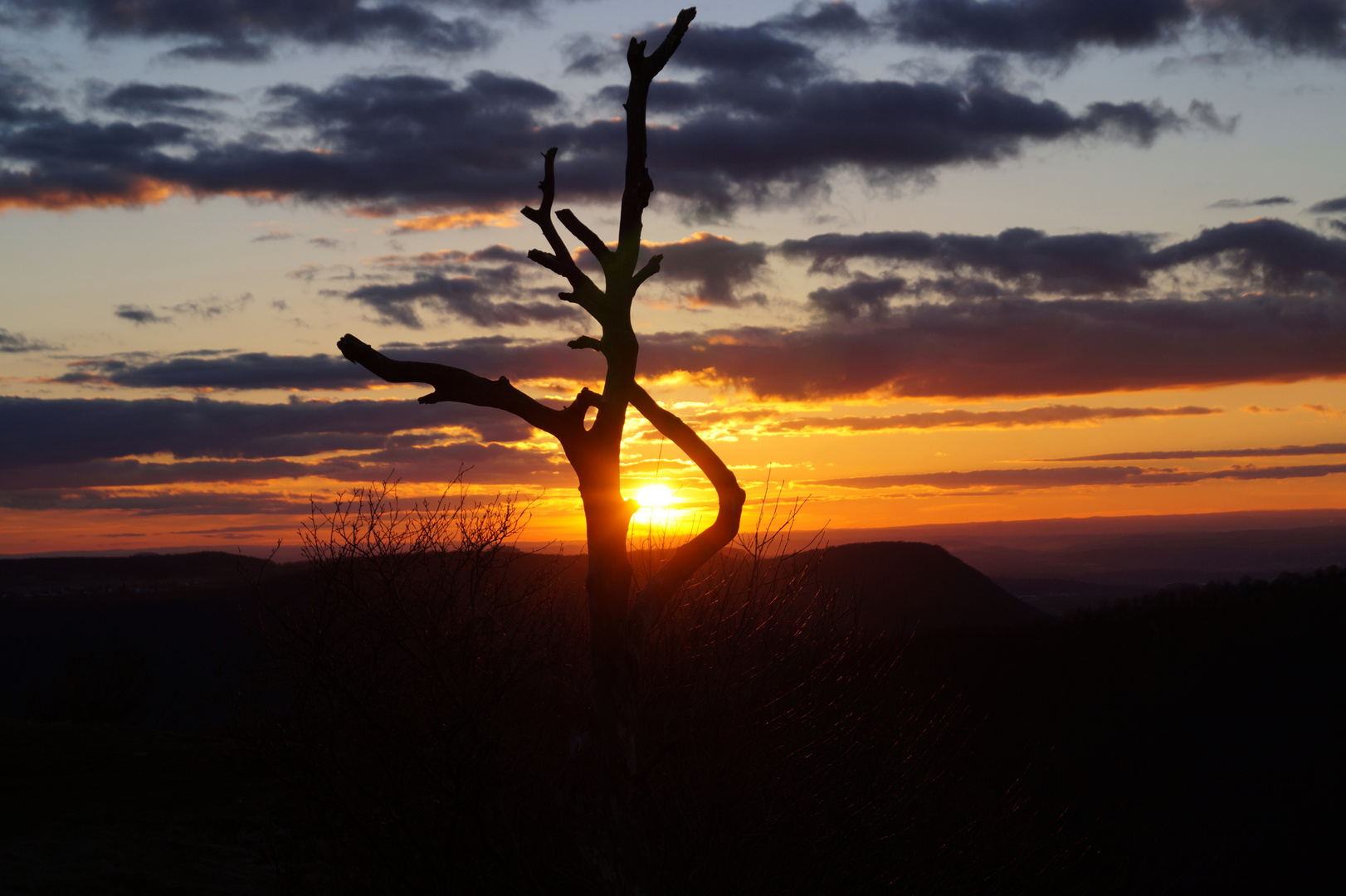 Sonnenuntergang auf dem Breitenstein