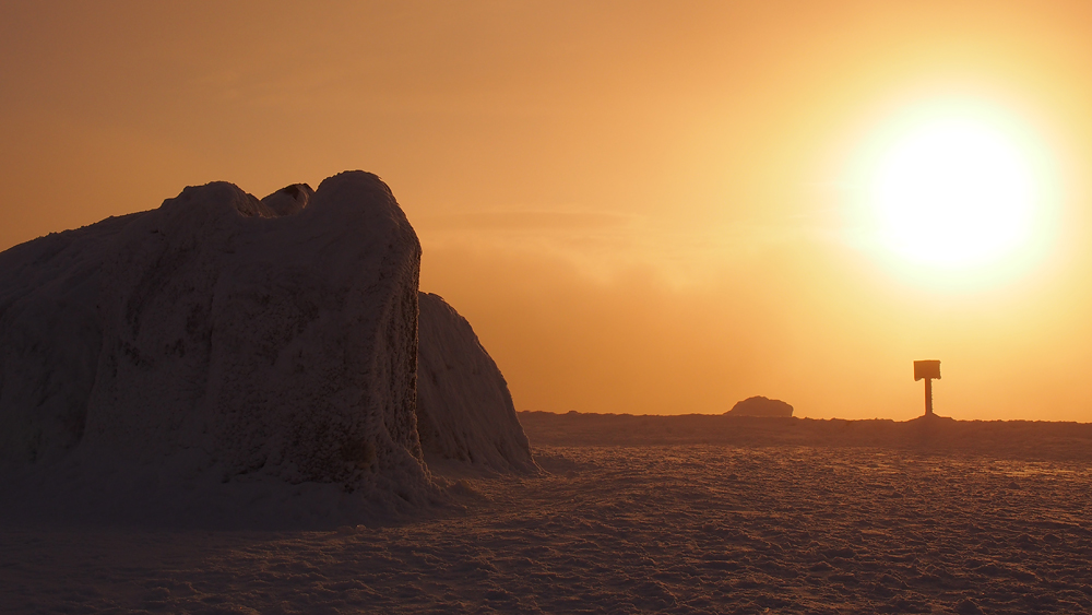 Sonnenuntergang auf dem Brocken