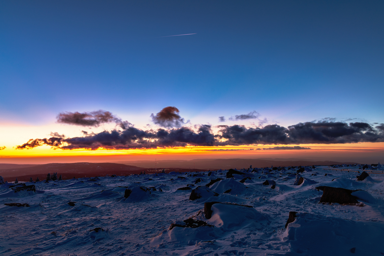 Sonnenuntergang auf dem Brocken