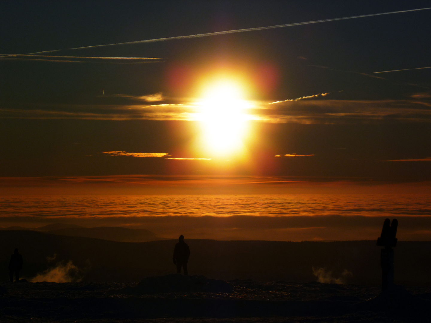 Sonnenuntergang auf dem Brocken