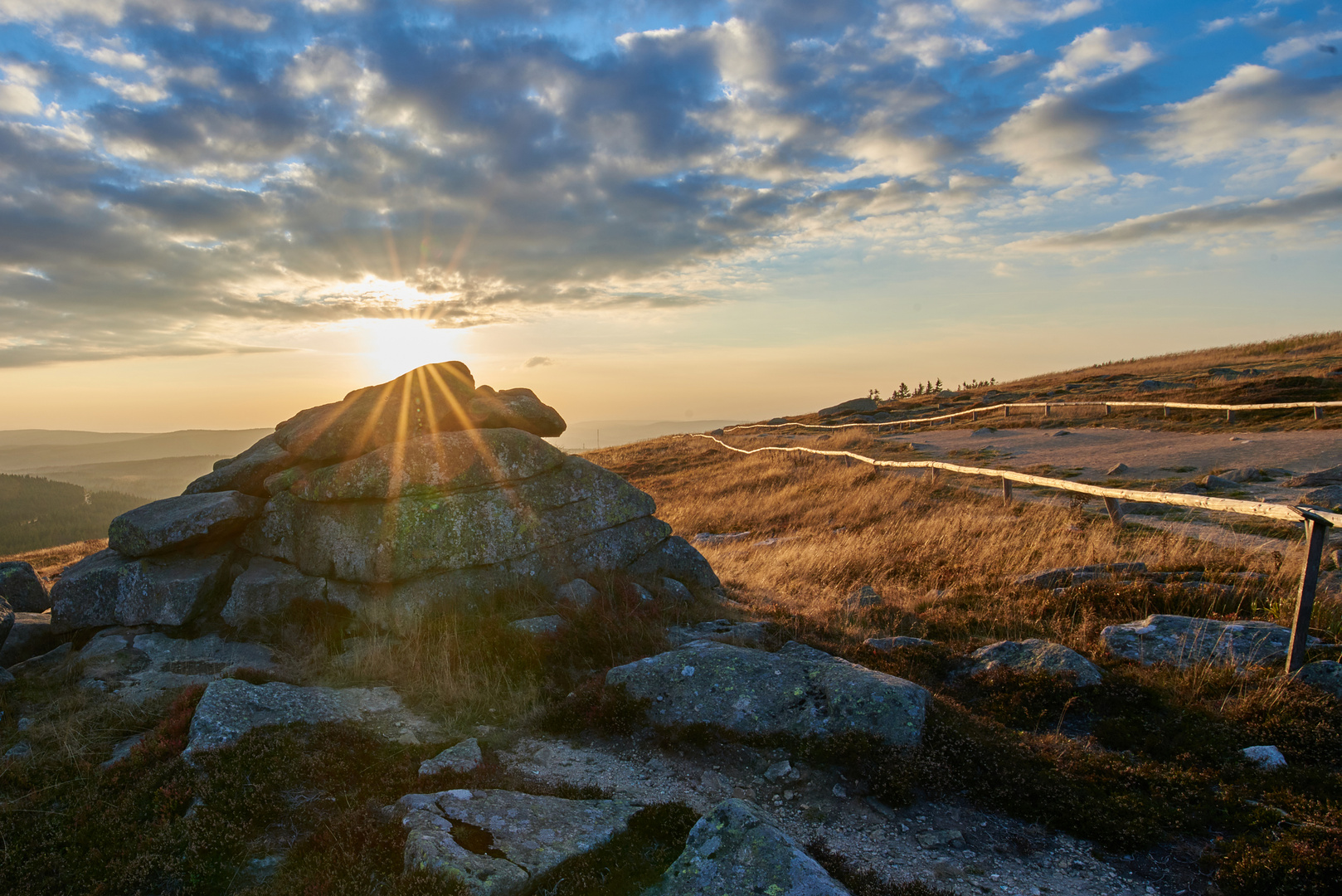 Sonnenuntergang auf dem Brocken