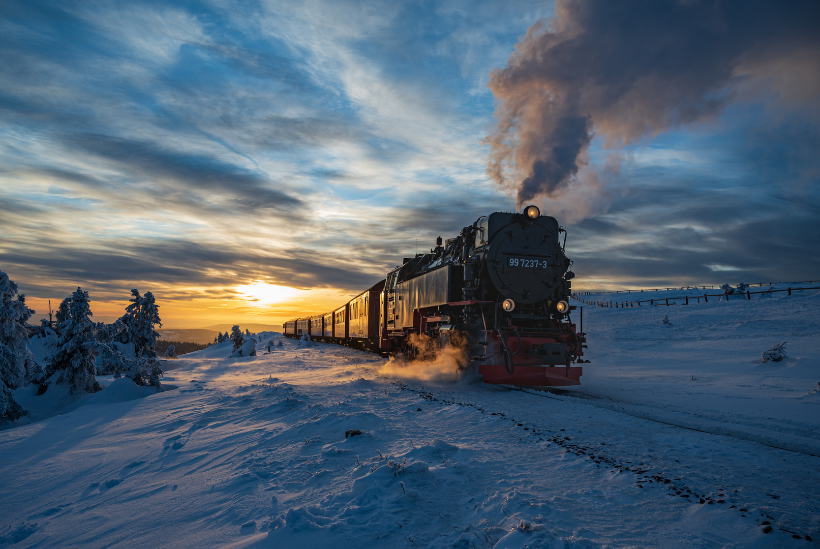 Sonnenuntergang auf dem Brocken...