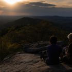 Sonnenuntergang auf dem Carolafelsen