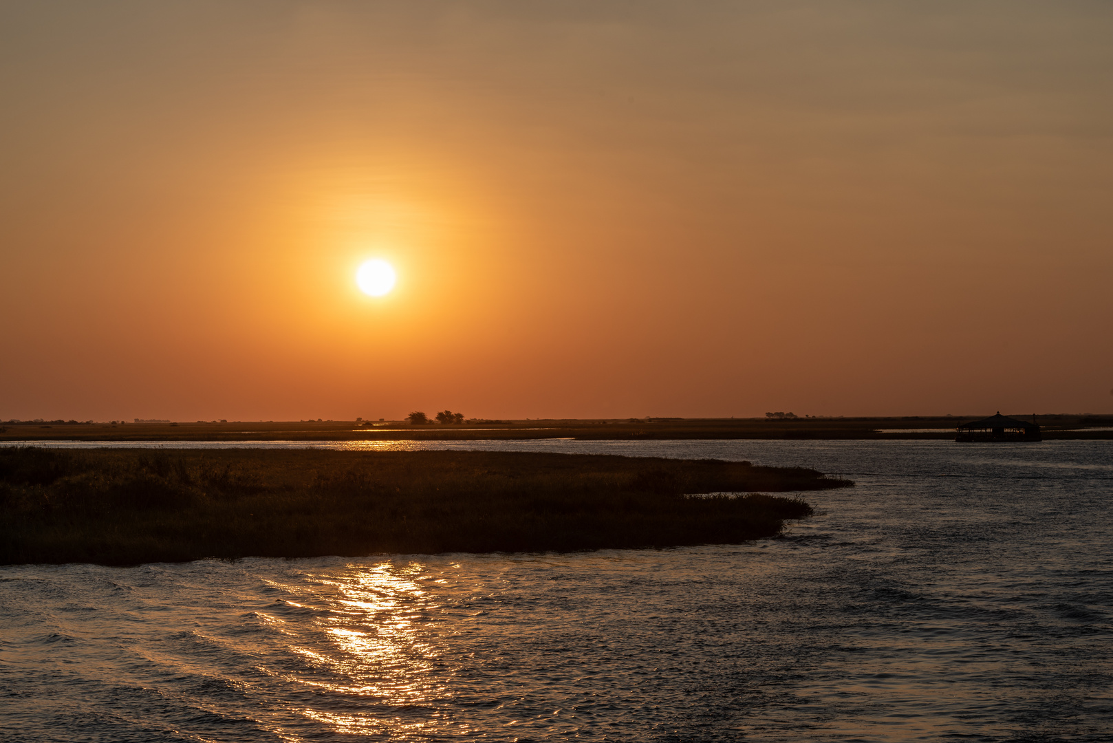 Sonnenuntergang auf dem Chobe River