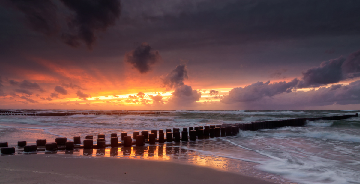 Sonnenuntergang auf dem Darß