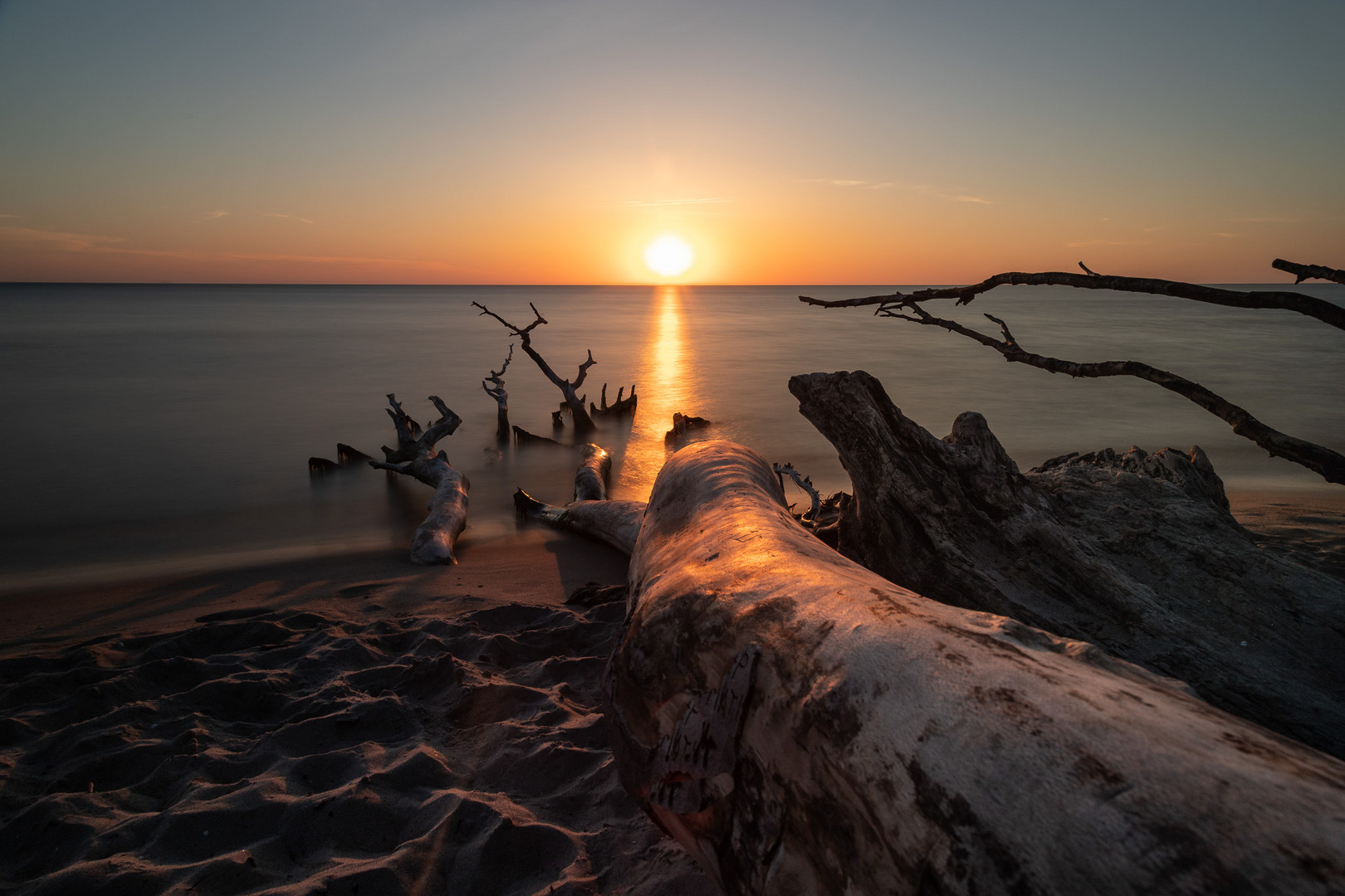 Sonnenuntergang auf dem Darß