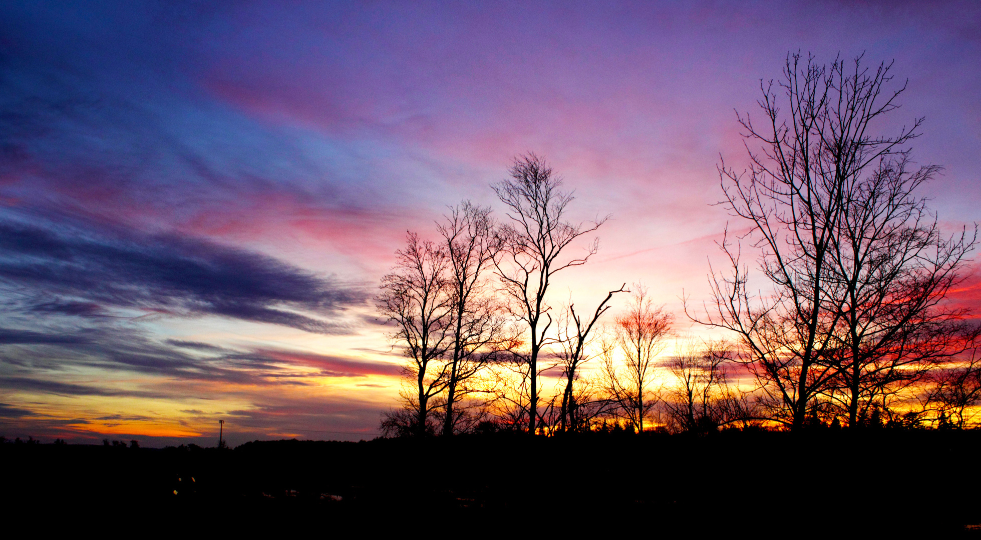 Sonnenuntergang auf dem Darß