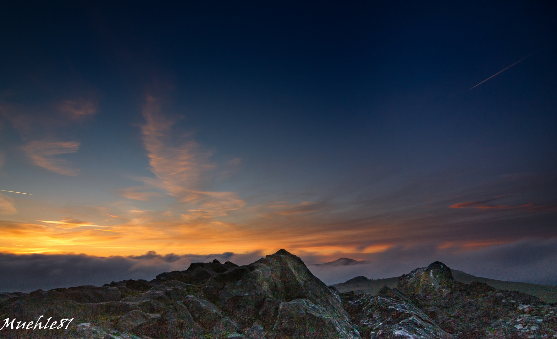 Sonnenuntergang auf dem Dörnberg