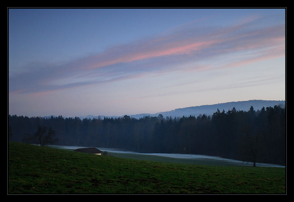 [ Sonnenuntergang auf dem Eschenberg ]