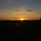 Sonnenuntergang auf dem Feld