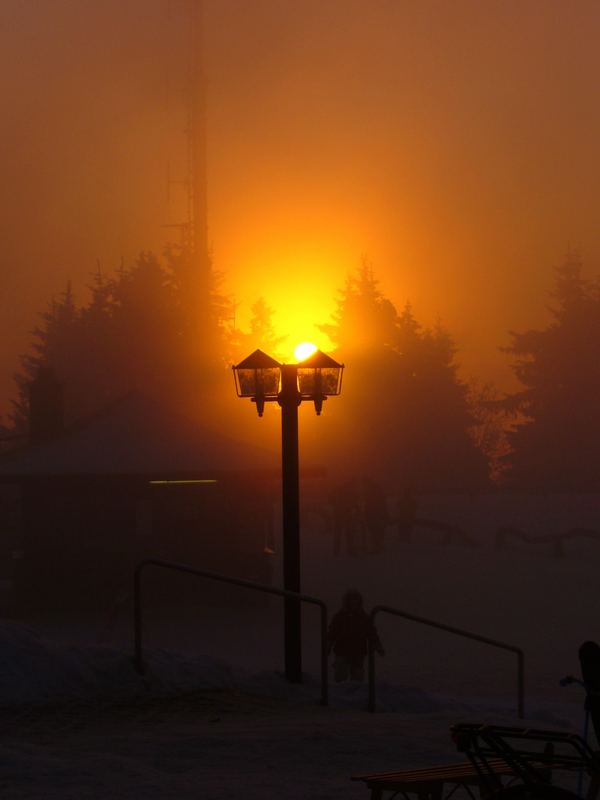 Sonnenuntergang auf dem Feldberg