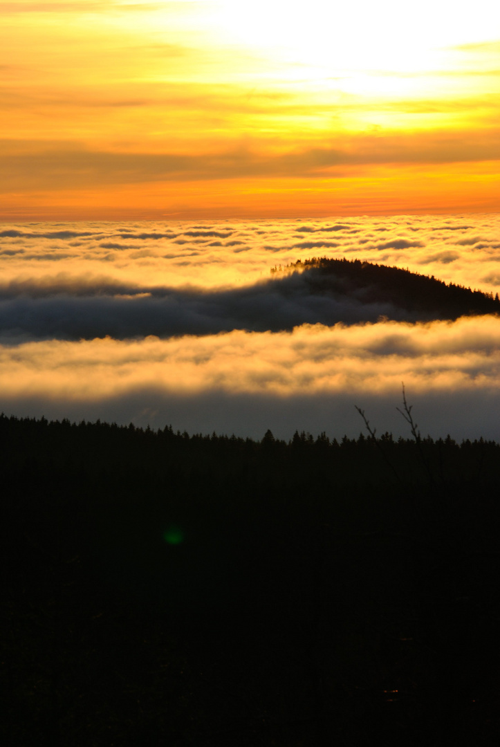 Sonnenuntergang auf dem Fichtelberg 3