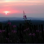 Sonnenuntergang auf dem Fichtelberg, Erzgebirge 1