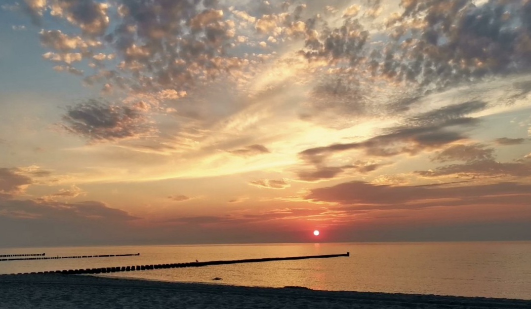 Sonnenuntergang auf dem Fischland-Darß 