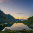 Sonnenuntergang auf dem Flüelapass