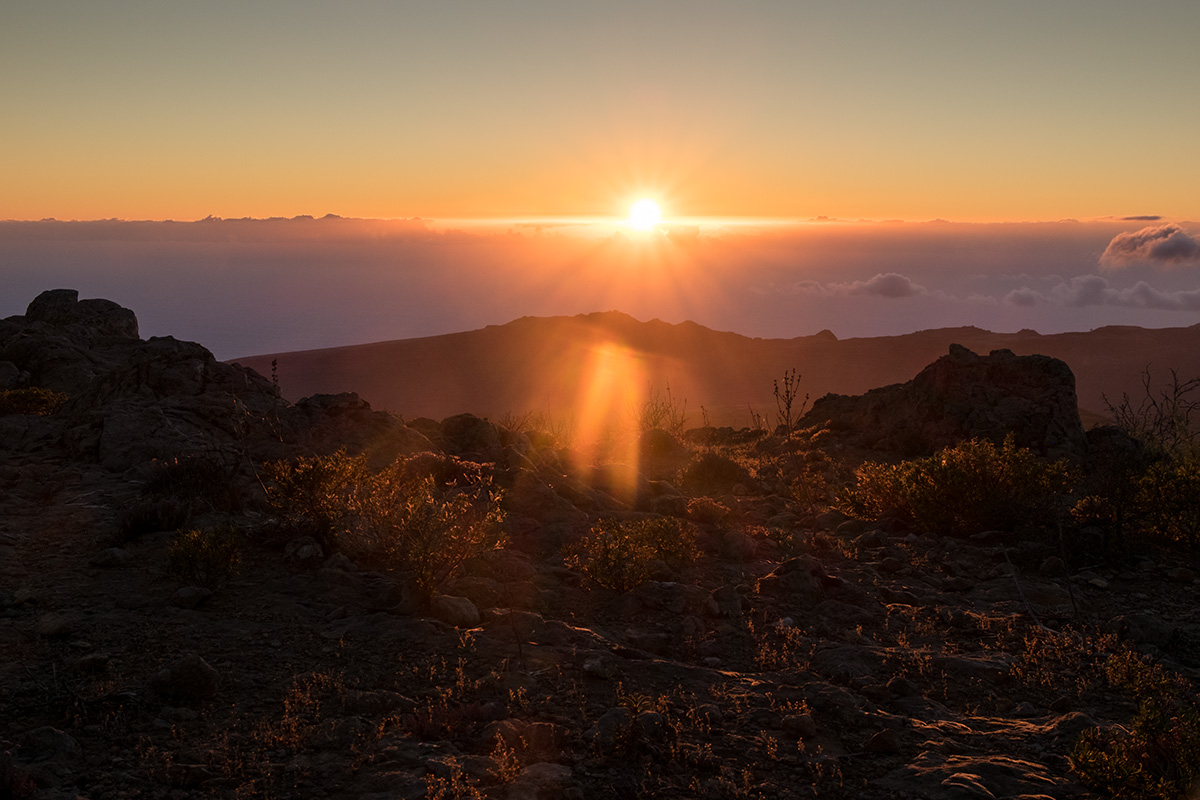  Sonnenuntergang auf dem Fortalezza de Chipude