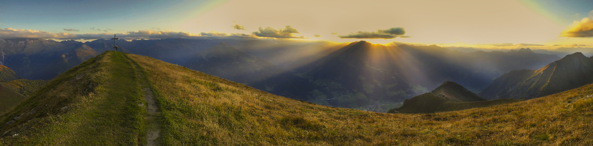 Sonnenuntergang auf dem Gamskarkogel (P1040950a)