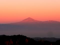 Sonnenuntergang auf dem Garajonay - Blick auf den Teide