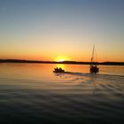 Sonnenuntergang auf dem Geiseltalsee