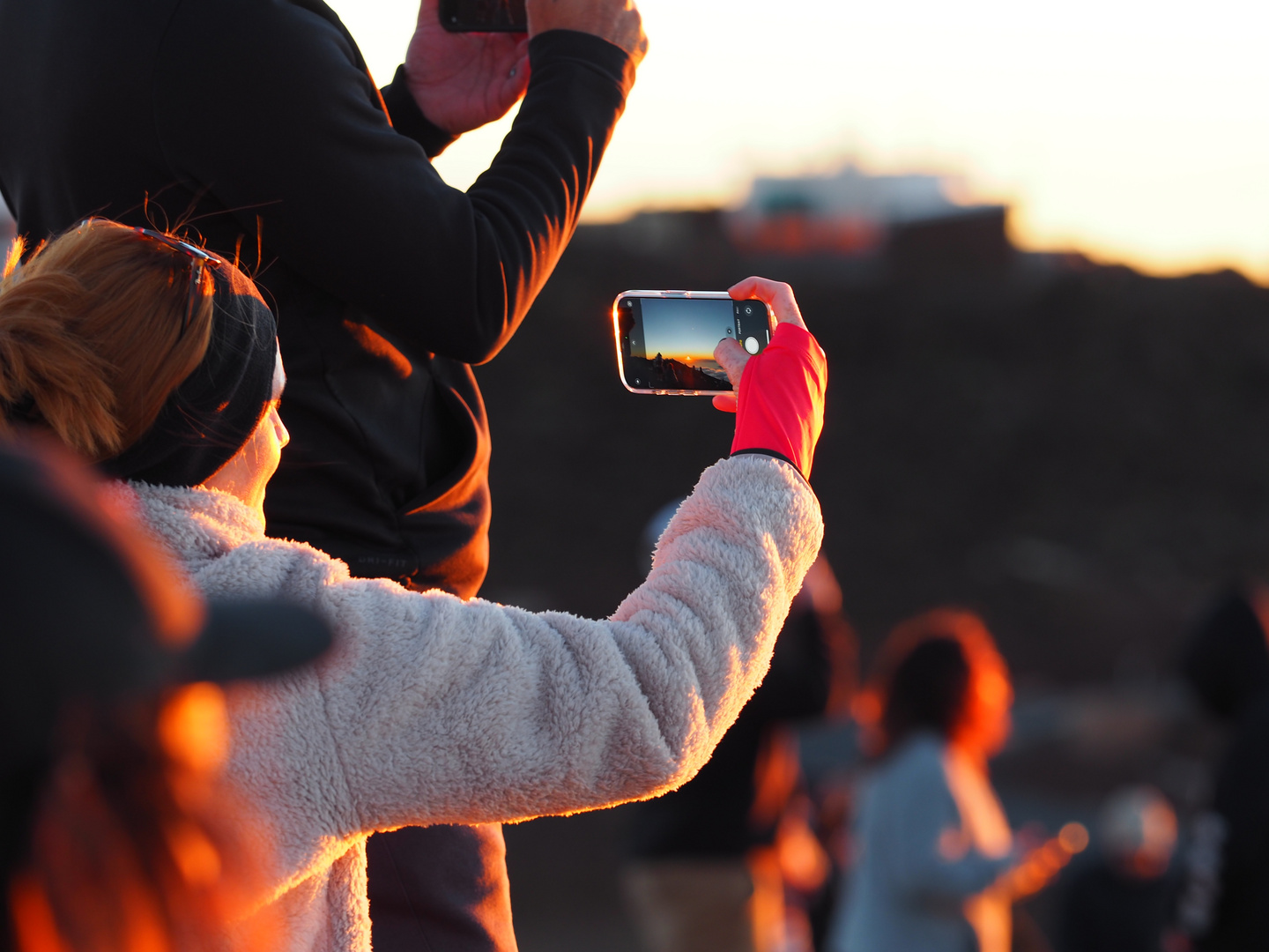 Sonnenuntergang auf dem Gipfel