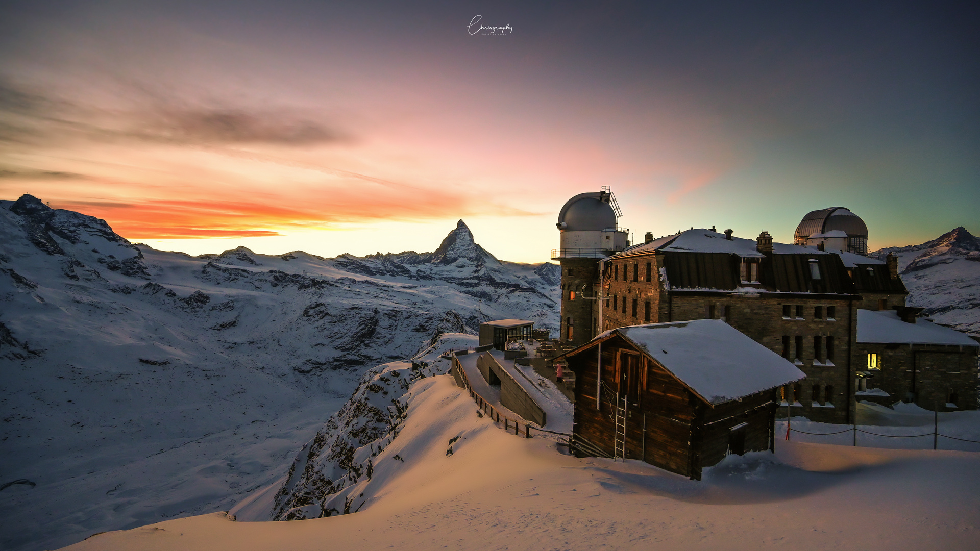 Sonnenuntergang auf dem Gornergrat