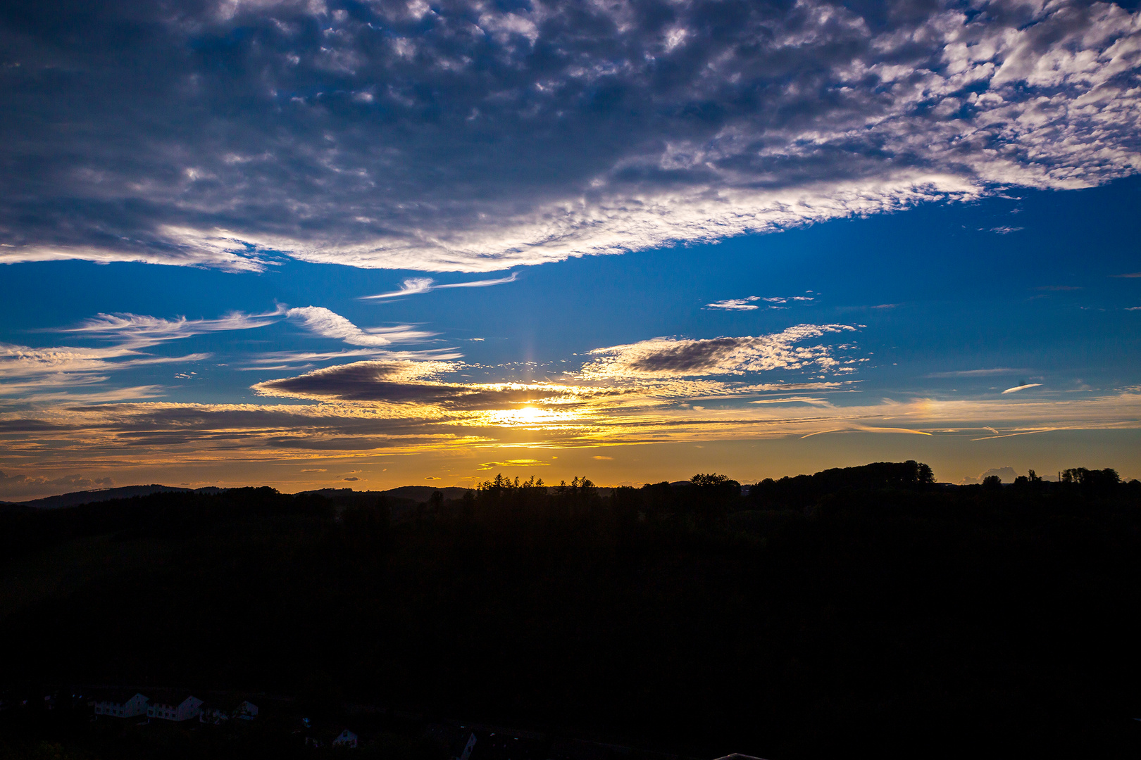 Sonnenuntergang auf dem Haldy Turm