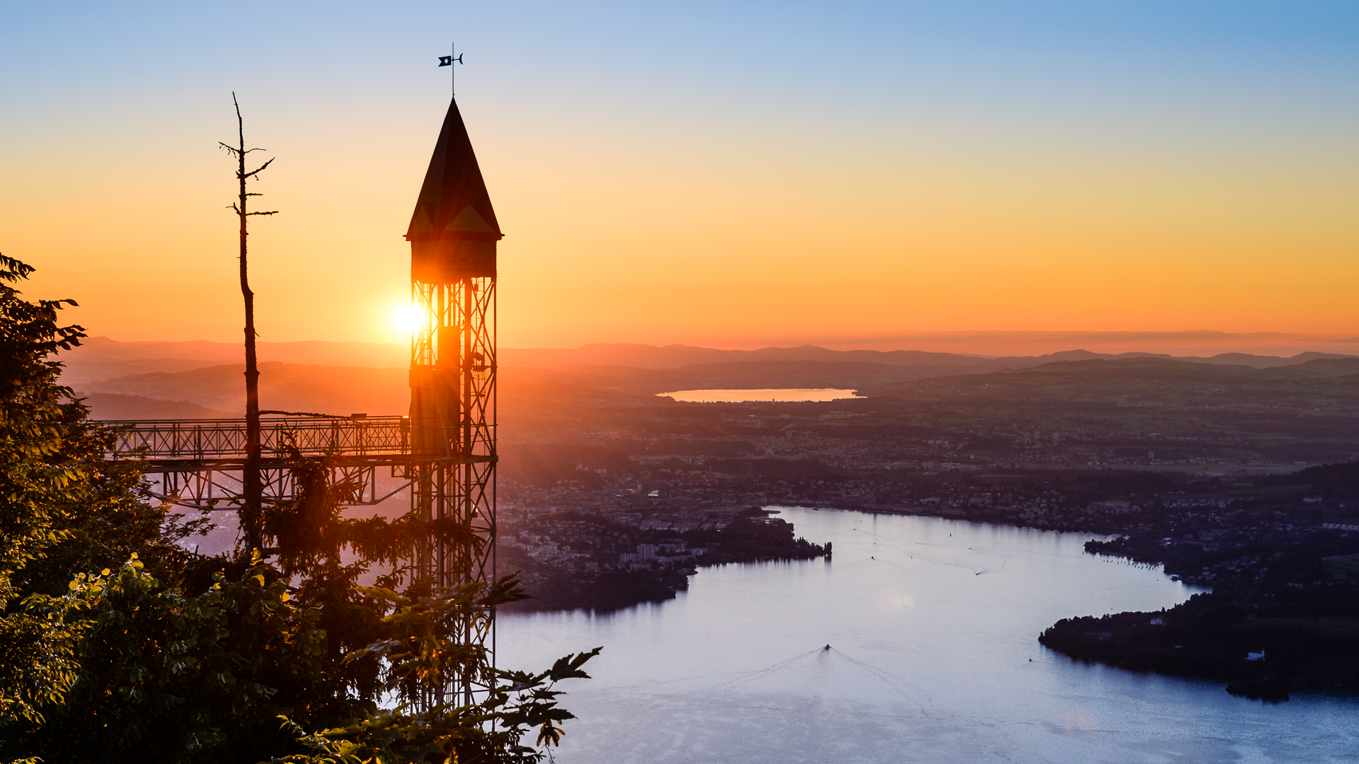 Sonnenuntergang auf dem Hammetschwand