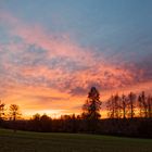 Sonnenuntergang auf dem Hangarder Flur