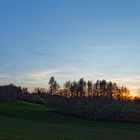 Sonnenuntergang auf dem Hangarder Flur (Saarland)