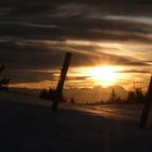 Sonnenuntergang auf dem Hauchenberg am 14. Januar 2020